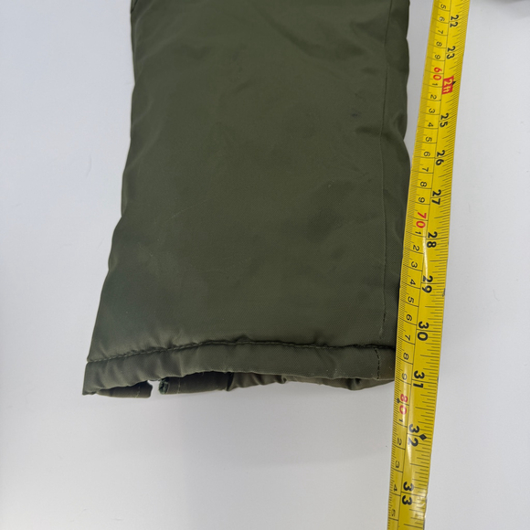 Vintage Edco Insulated Winter Bib Overalls Nylon Military Green Men 30 x 32 - Picture 15 of 15